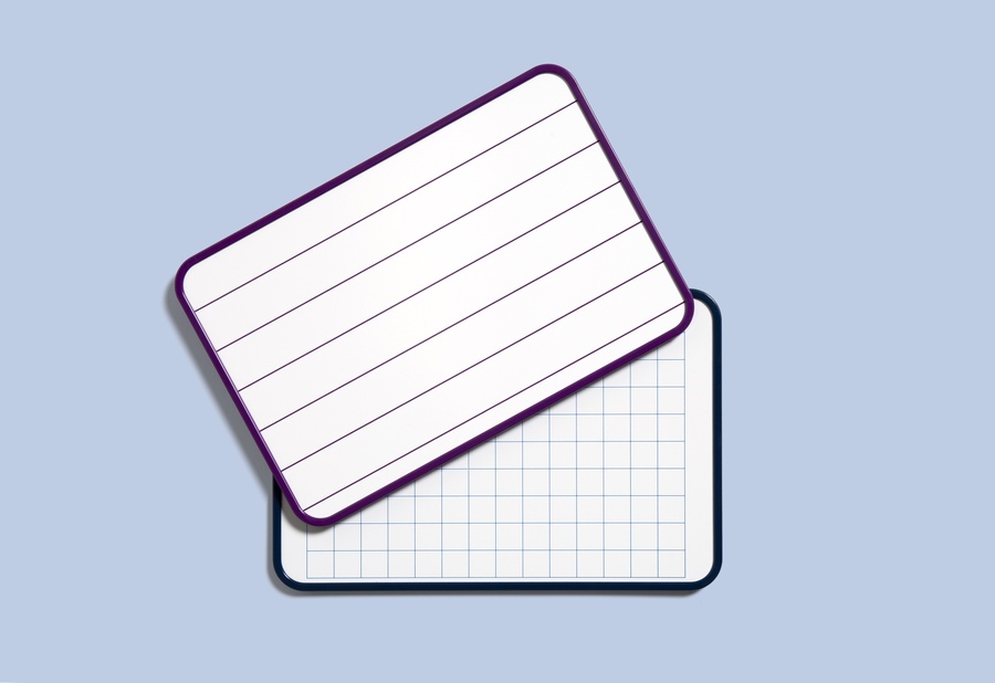 A4 Magnetic Whiteboards - Junior Handwriting & Math Squares
